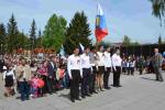 Возложение гирлянды Памяти к мемориалу войнам-бийчанам