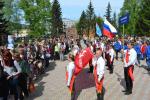 Возложение гирлянды Памяти к мемориалу войнам-бийчанам