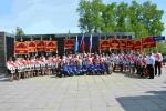 Возложение гирлянды Памяти к мемориалу войнам-бийчанам