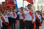 Возложение гирлянды Памяти к мемориалу войнам-бийчанам